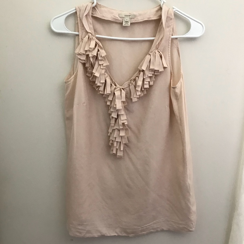 J. Crew Sleeveless Silk Top Size 0 🌼